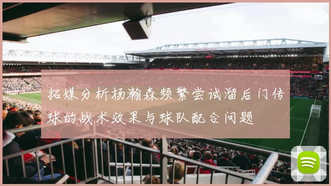 拓媒分析杨瀚森频繁尝试溜后门传球的战术效果与球队配合问题
